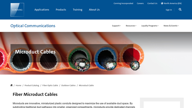 Fiber Optic Microduct Cable