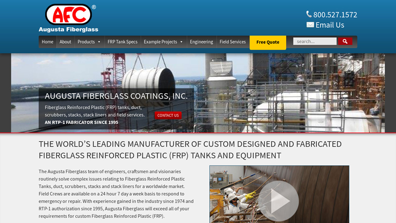 Fiberglass Tanks • Fiberglass Tank Manufacturer, Fiberglass Pipe ...