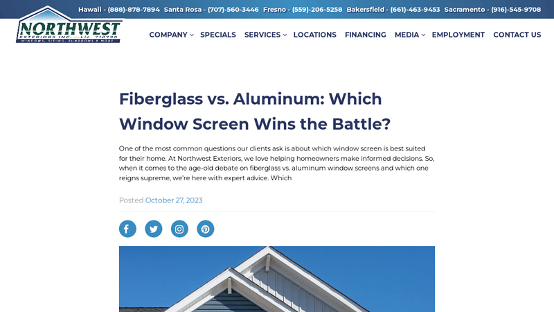 Fiberglass vs. Aluminum