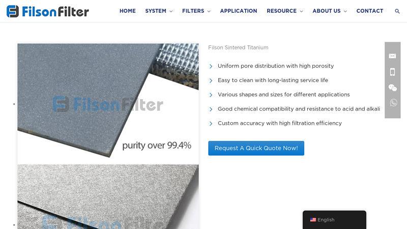 Filson Sintered Titanium