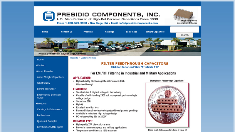 Filter Feedthrough capacitors