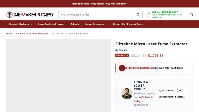 Filtrabox Micro Laser Fume Extractor