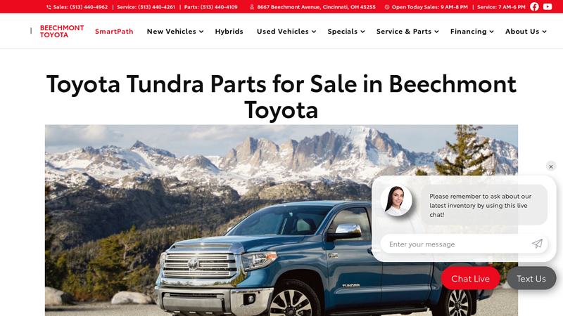 Find Quality OEM Toyota Tundra Parts