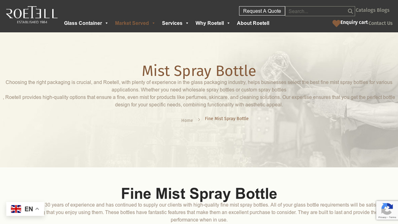 Fine Mist Spray Bottle