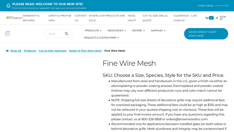 Fine Wire Mesh