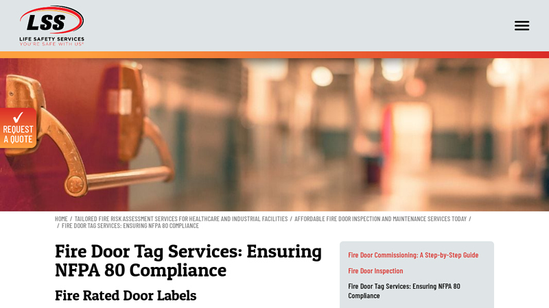 Fire Door Tag Services