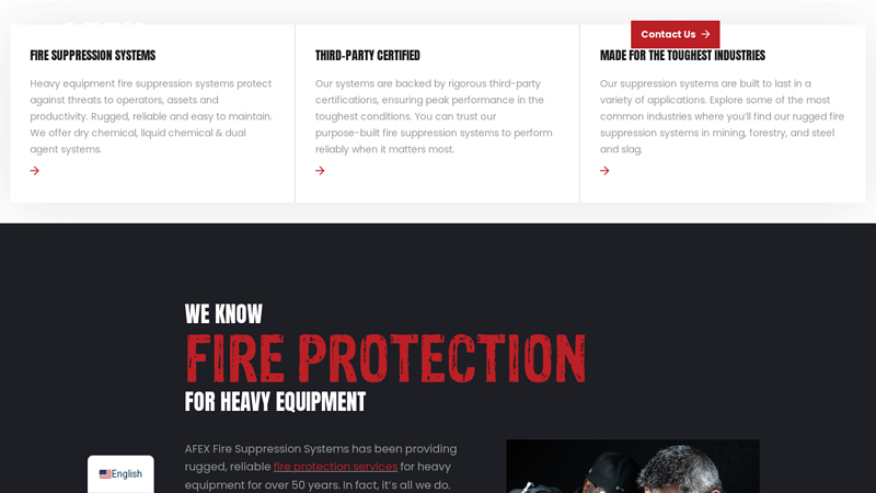 Fire Suppression Systems for Heavy Equipment