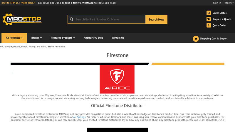 Firestone – Industrial Air Springs & Vibration Isolation