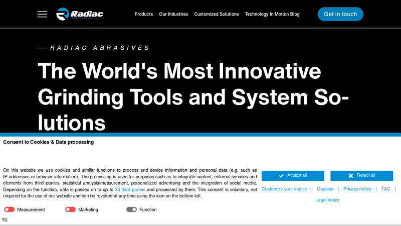 First-class System Solutions and Grinding Tools