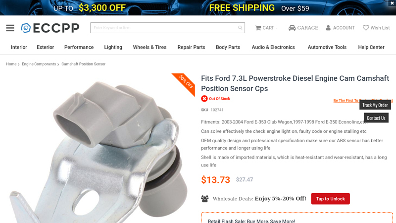 Fits Ford 7.3L Powerstroke Diesel Engine Cam Camshaft Position ...