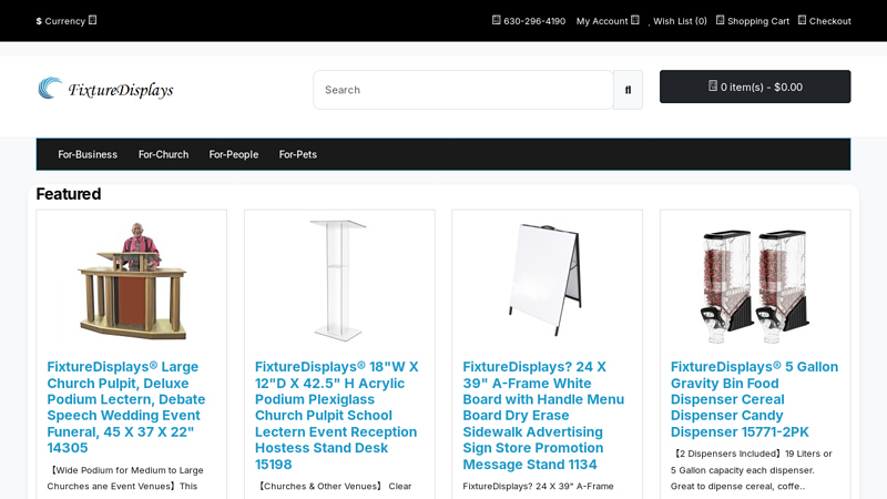 FixtureDisplays Clear Acrylic Plexiglass Podium Curved Steel Sides ...