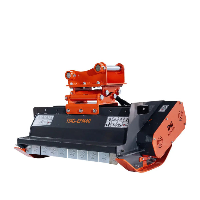 Flail mowers for excavators