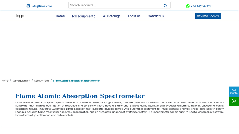 Flame Atomic Absorption Spectrometer