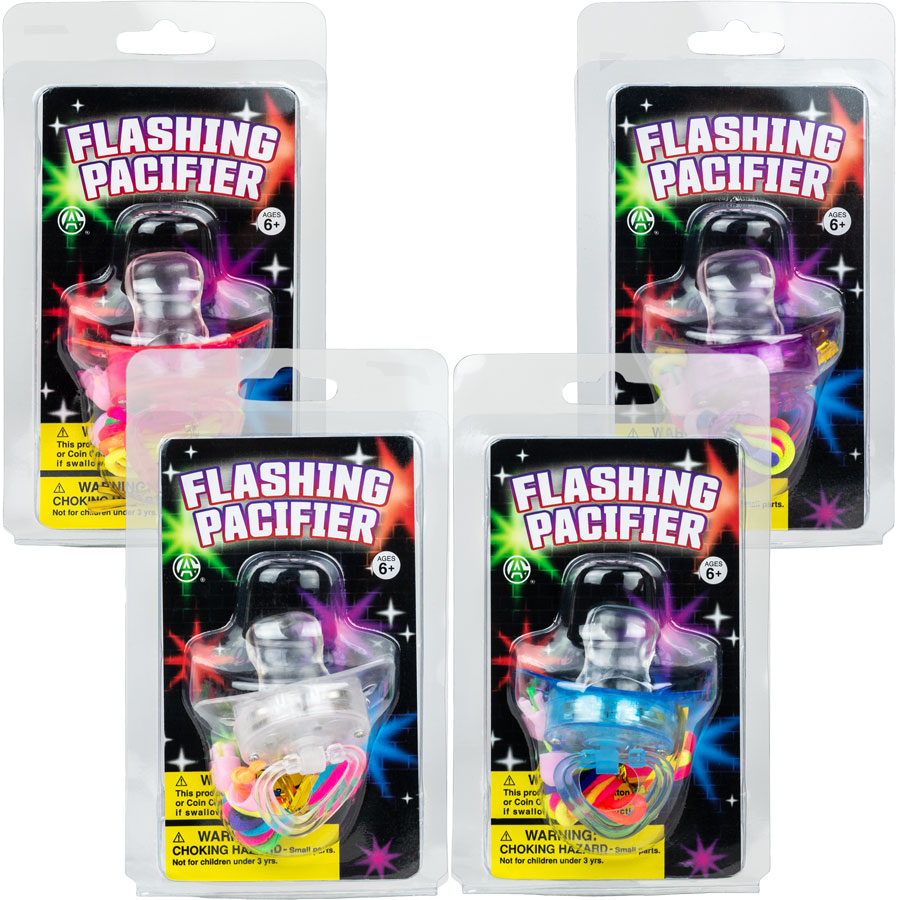 Flashing Pacifier 12 pcs