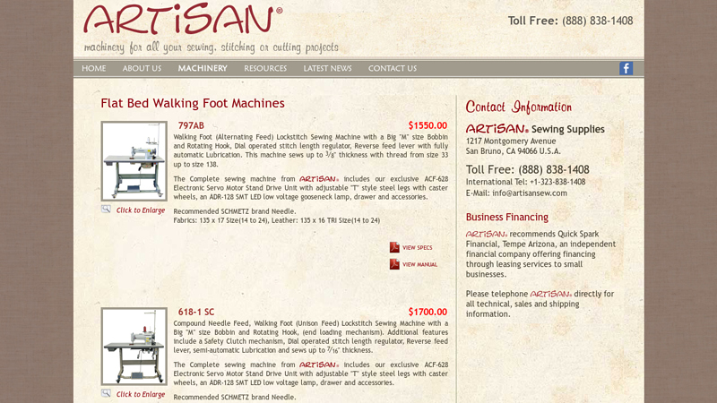 Flat Bed Walking Foot Machines