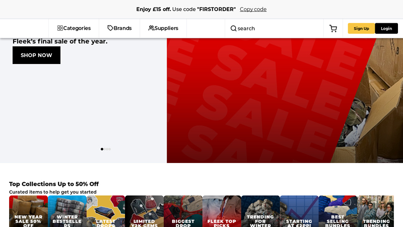 Fleek: Vintage Wholesale Marketplace