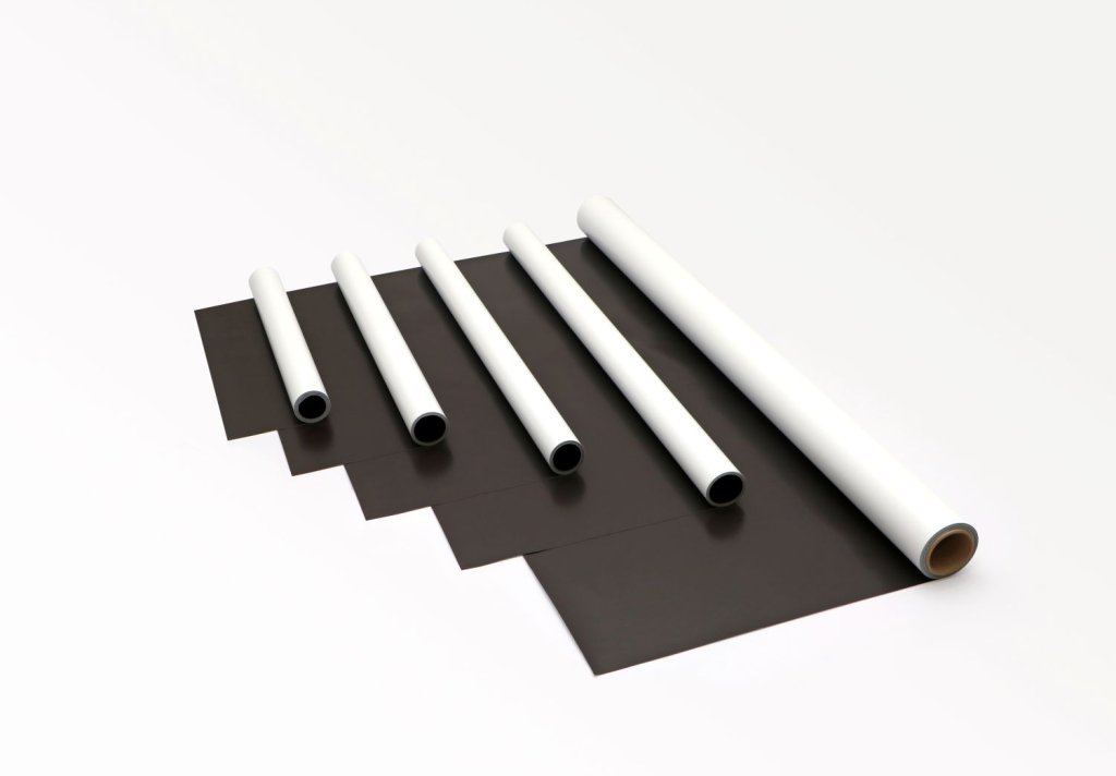 Flexible magnets and materials for signage and display applications