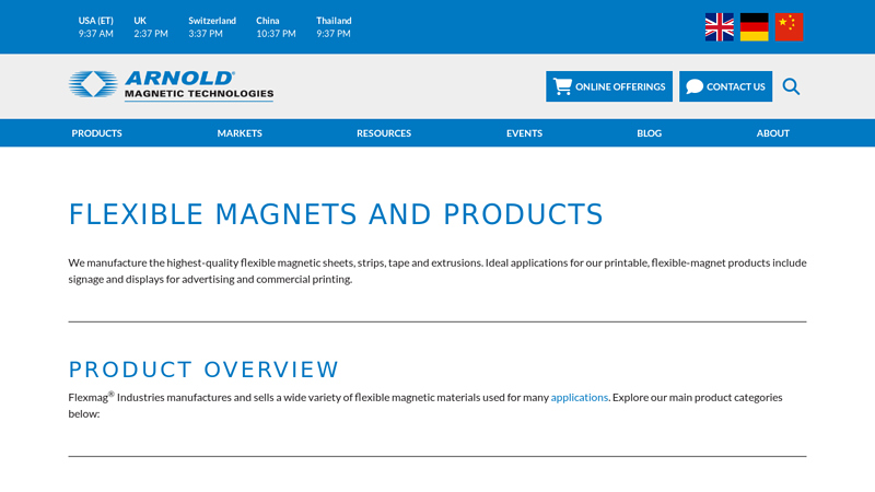 Flexible Magnets & Products