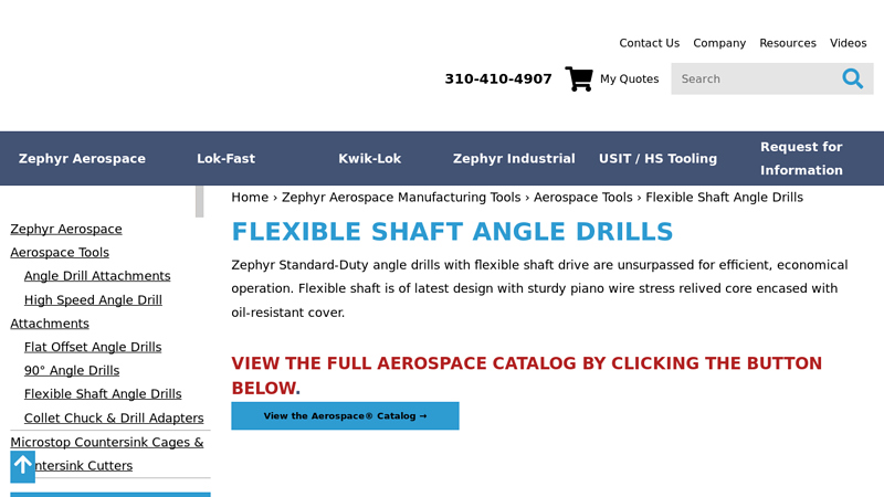 Flexible Shaft Angle Drills