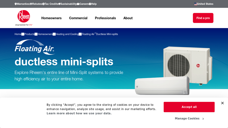 Floating Air™ Ductless Mini