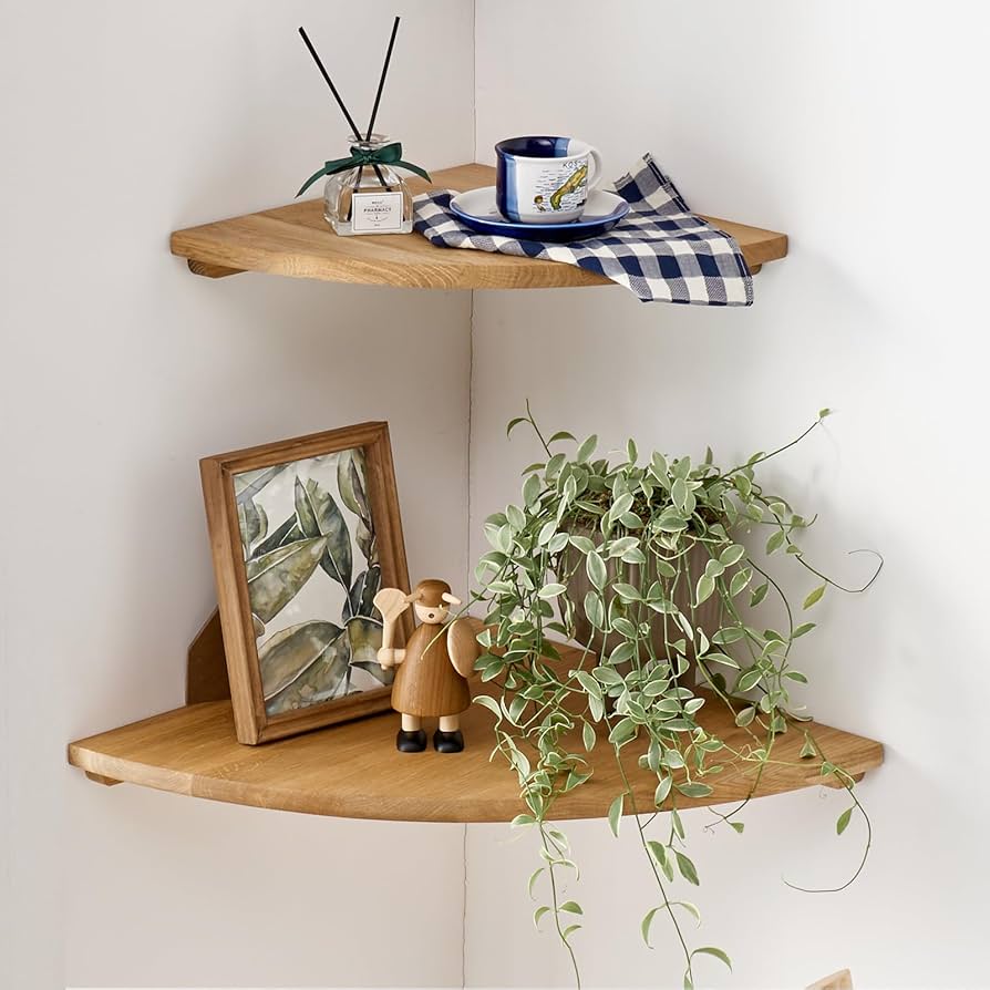 Floating Corner Shelves