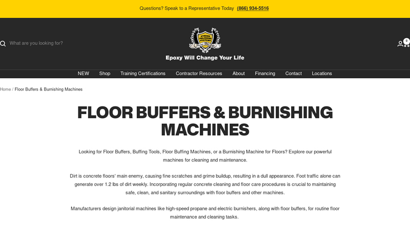 Floor Buffers & Burnishing Machines