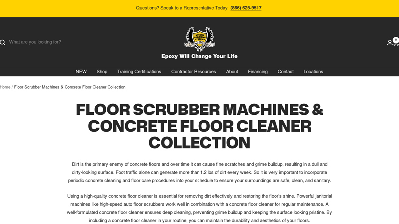 Floor Scrubber Machines & Concrete Floor Cleaner Collection