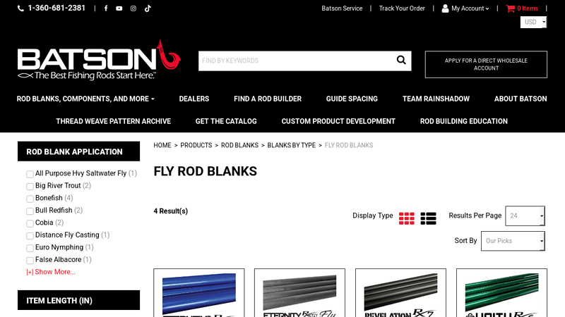 Fly Rod Blanks