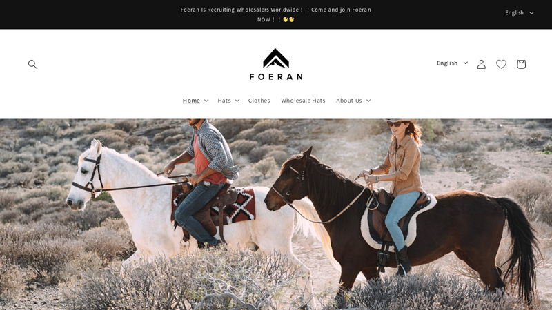 Foeran Cowboy Hats Wholesale Supplier