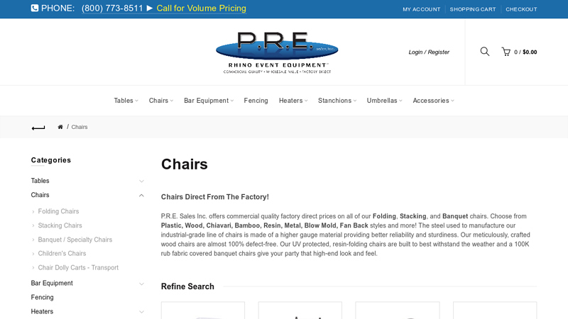 Folding Chairs For Sale