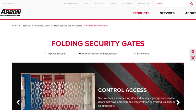 Folding Security Gates
