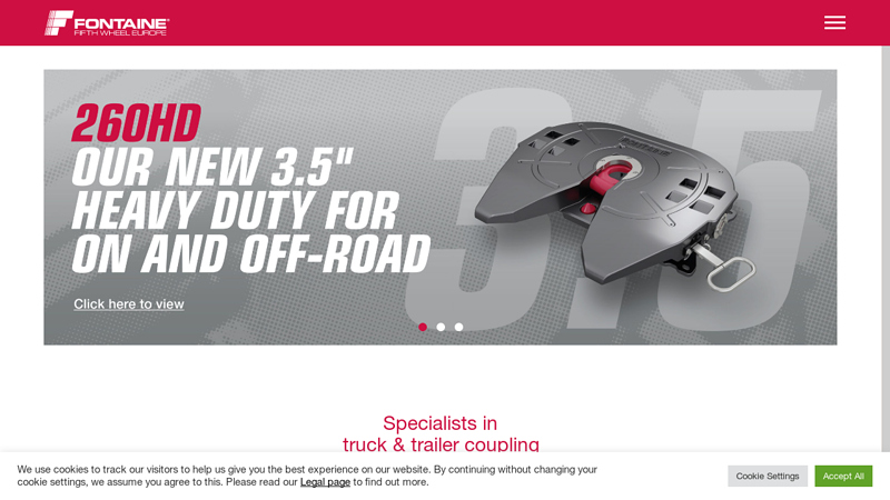 Fontaine Fifth Wheel Europe