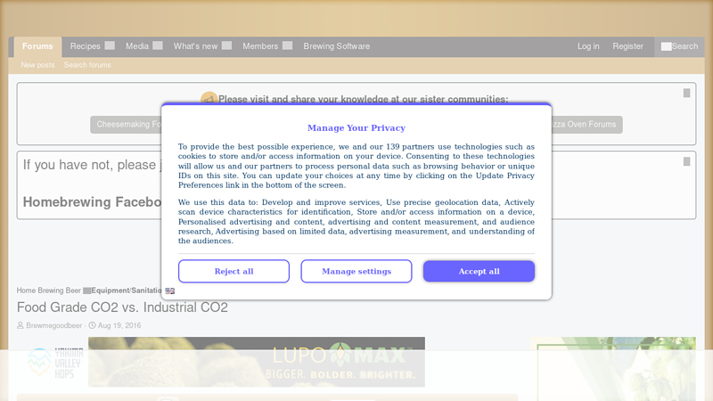 Food Grade CO2 vs. Industrial CO2