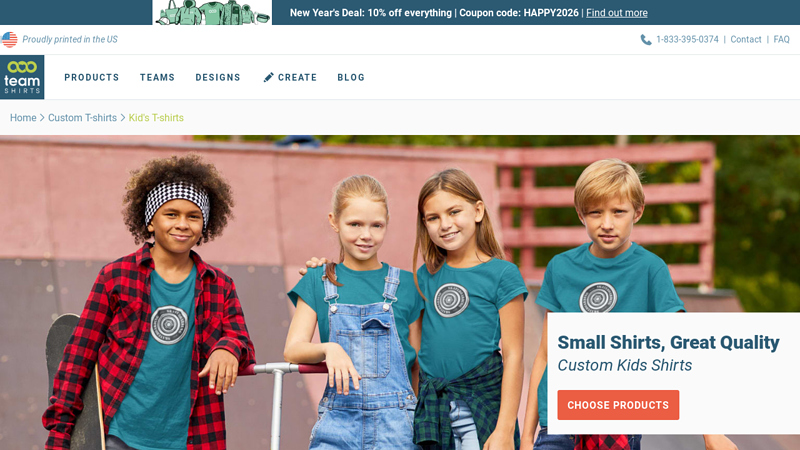 for Kids custom t-shirts