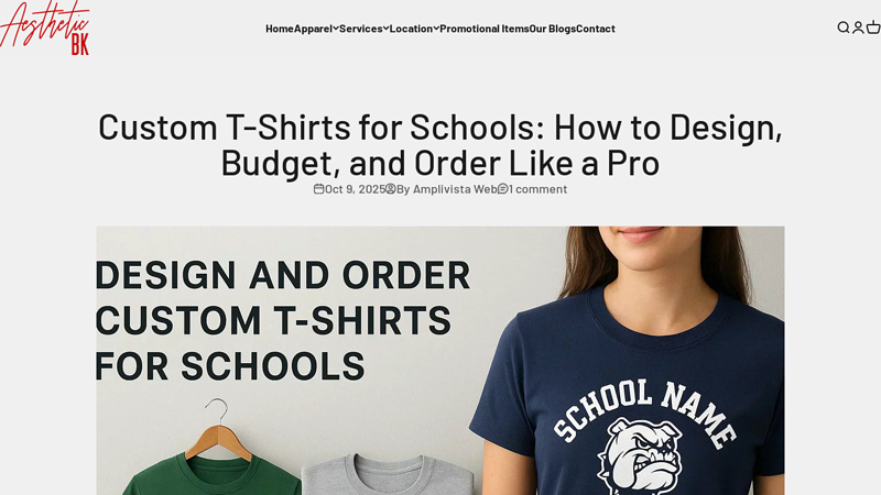 for Schools custom t-shirts