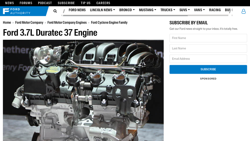 Ford 3.7L Duratec 37 Engine Info, Power, Specs, Wiki