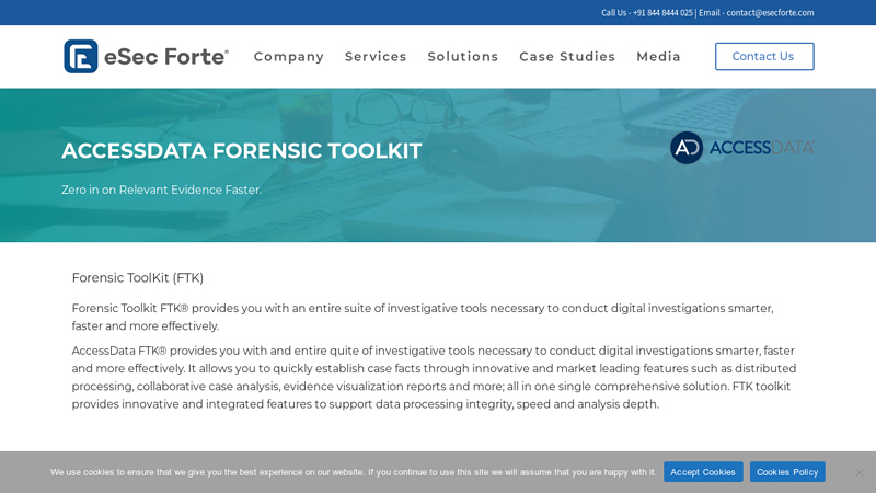 Forensic Toolkit AccessData FTK