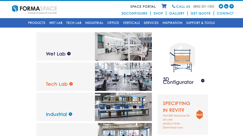 Formaspace: Custom Workbenches, Workstations