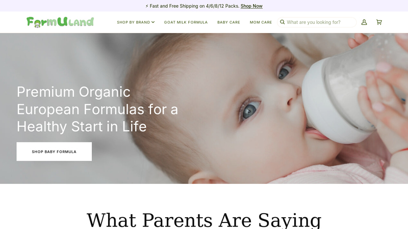 Formuland: European Baby Formula