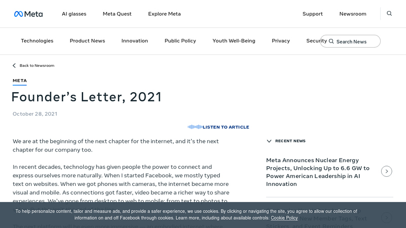 Founder's Letter, 2021