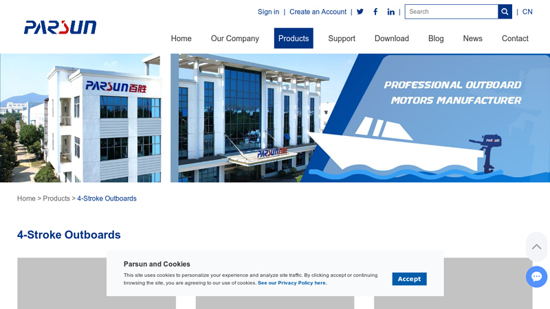 Four Stroke Outboard Motors Catague for Sale