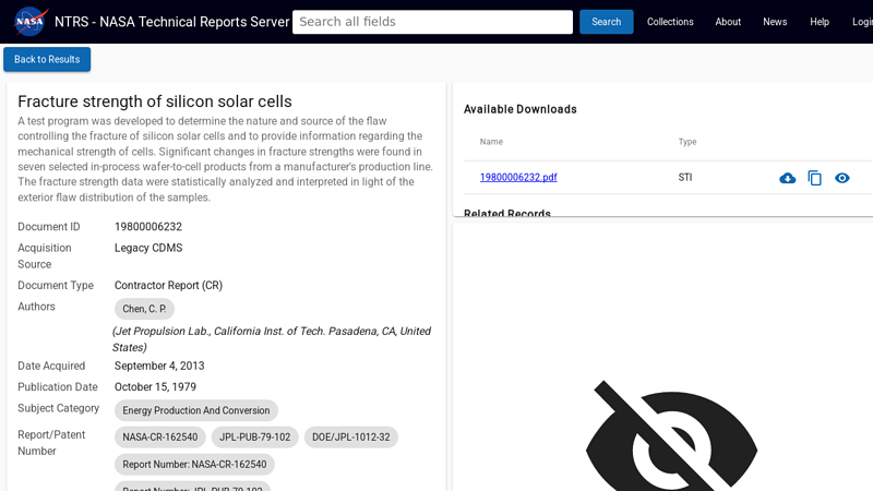 Fracture strength of silicon solar cells