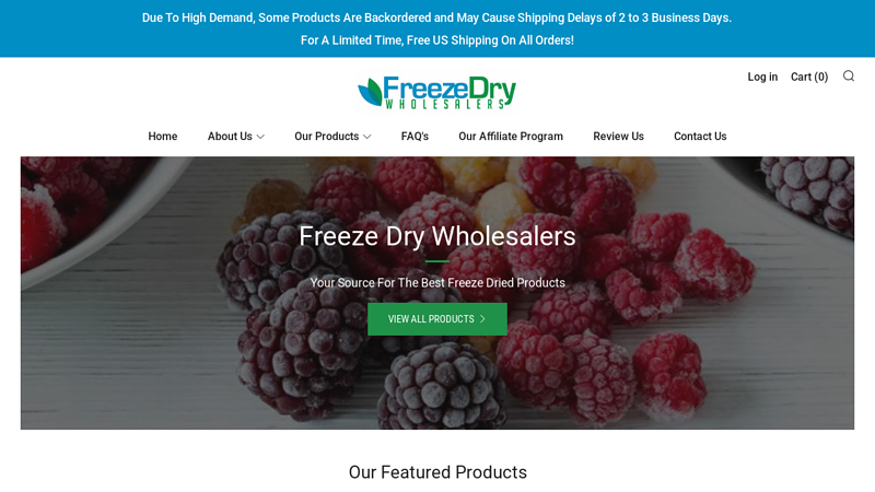 Freeze Dry Wholesalers