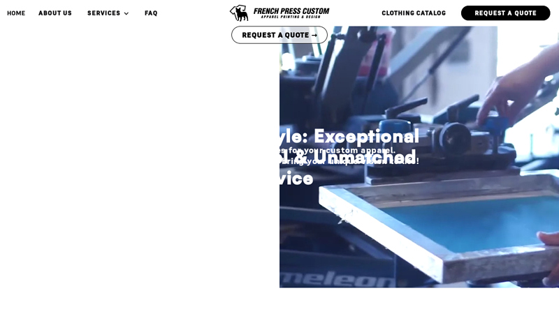 French Press Custom custom t-shirts