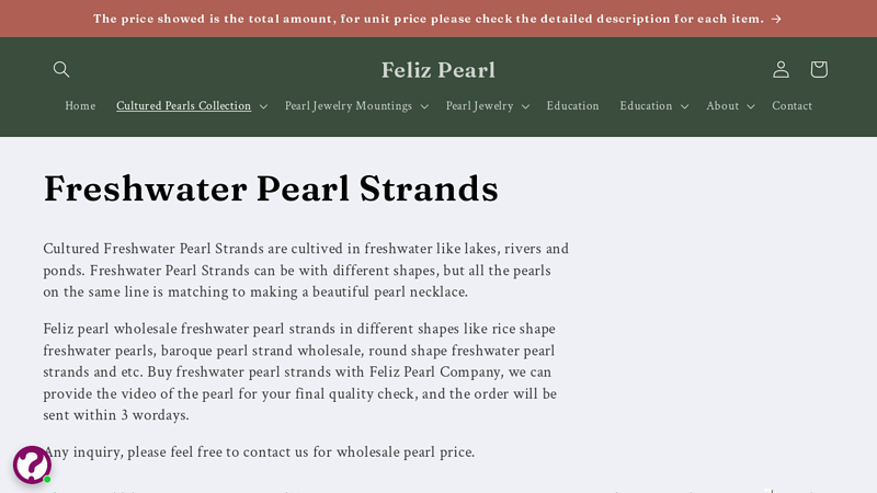 Freshwater Pearl Strands