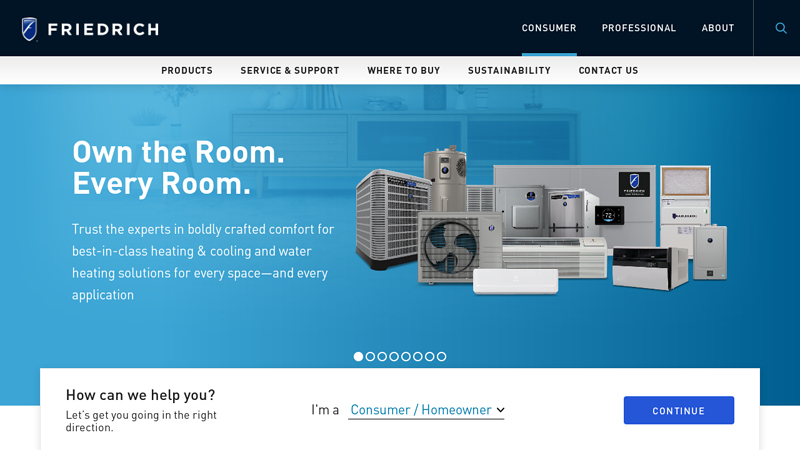 Friedrich Air Conditioning: Room Air Conditioning Expert