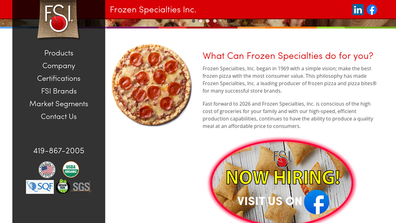 Frozen Specialties, Inc
