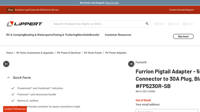 Furrion Pigtail Adapter