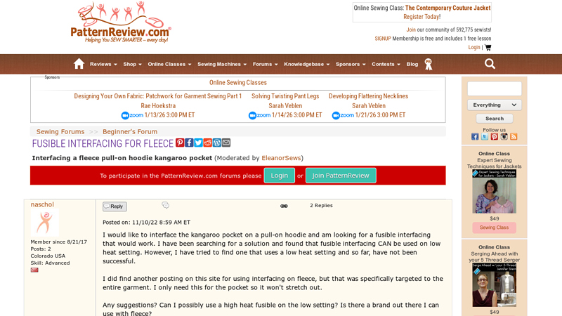 Fusible interfacing for fleece