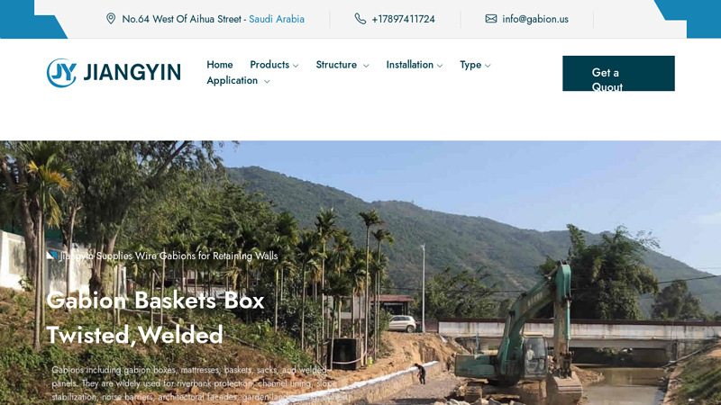 Gabion Boxes, Baskets, and Reno Mattresses for Retaining Walls